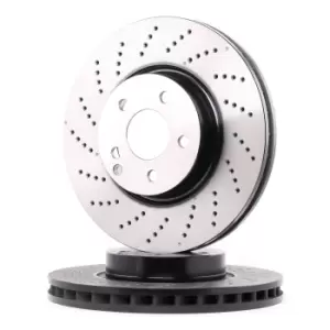 Image of TRW Brake disc MERCEDES-BENZ DF4862S 0004211112,0004213012,2044211012 Brake rotor,Brake discs,Brake rotors A0004211112,A0004213012,A2044211012