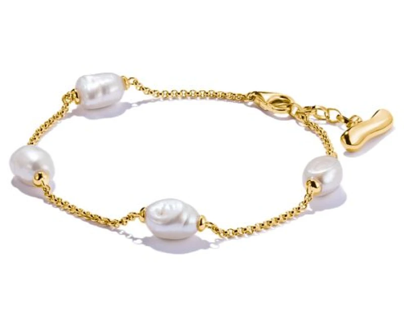 Image of Thomas Sabo A2189-430-14-L19V Gold-plated Bracelet With Jewellery