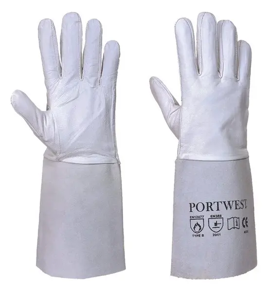 Image of Portwest Premium Tig Welding Gauntlets A520GRRXL Colour: Grey