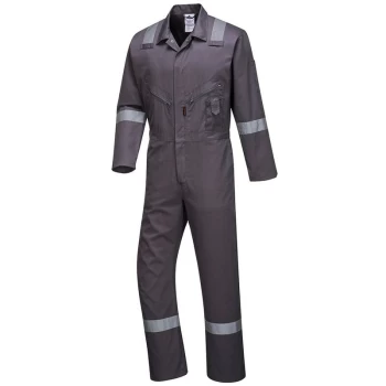 Image of Portwest C814GRRXL - sz XL Iona Cotton Coverall - Grey