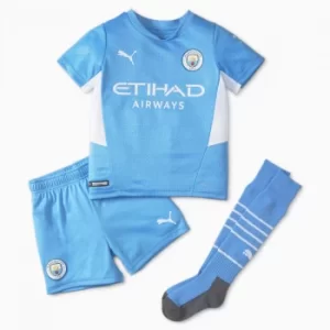 Image of PUMA Man City Home Youth Football Mini-Kit, Light Blue/White Size 6 Clothing