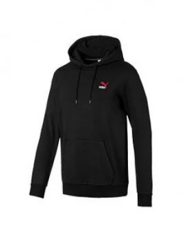 Image of Puma Classics Embossed Hoodie - Black/Red