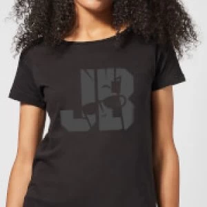 Image of Johnny Bravo JB Sillhouette Womens T-Shirt - Black