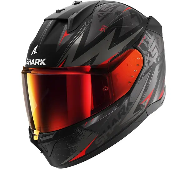 Image of Shark D-SKWAL 3 Blast-R Mat Black Anthracite Red KAR Full Face Helmet Size S