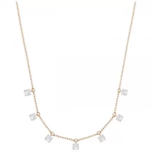 Image of Ladies Swarovski Rose Gold Plated Attract Choker Necklace