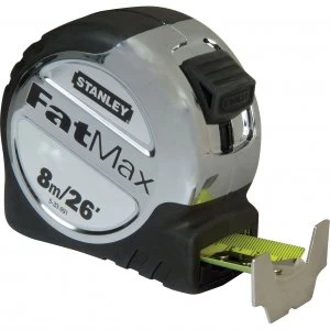 Image of Stanley FatMax Tape Measure Imperial & Metric 26ft / 8m 32mm