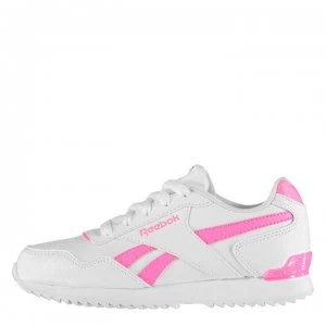 Image of Reebok Glide Rip Clip Junior Girls Trainers - White/Pink
