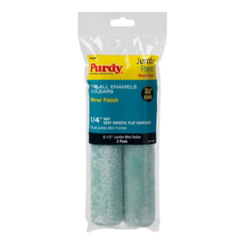 Image of Purdy 140624040 Jumbo Mini Parrot Roller Replacements, 2-Pack, 4-1/2" x 1/4" nap
