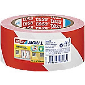 Image of tesapack Floor Marking Tape Signal 50 mm x 66 m Red, White