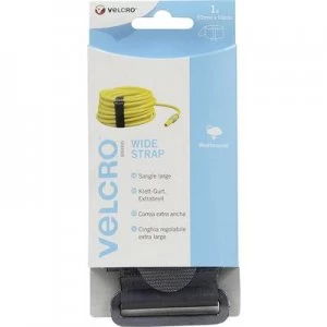 Image of VELCRO VEL-EC60329 Hook-and-loop tape with strap Hook and loop pad (L x W) 920 mm x 50 mm Black