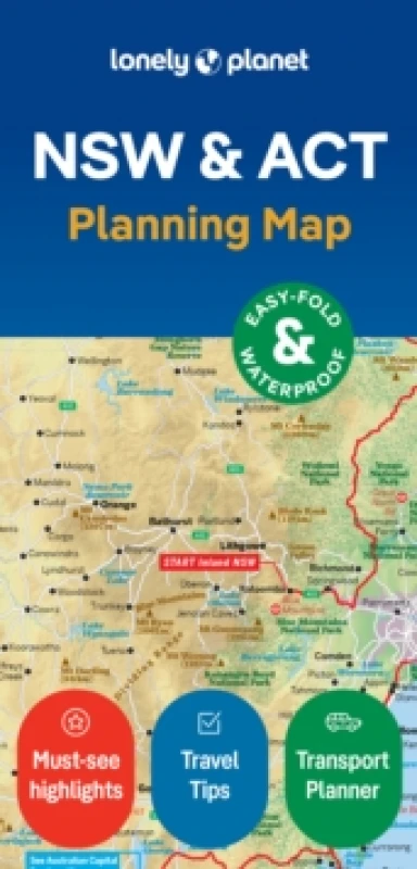 Image of Lonely Planet New South Wales & ACT Planning Map Sheet map, folded