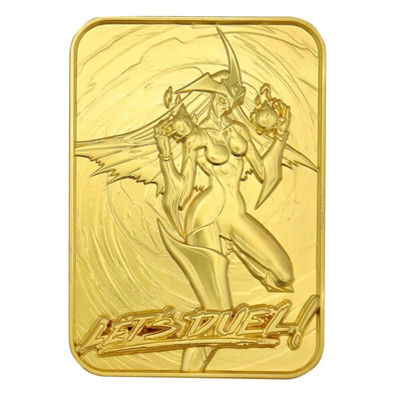 Image of Yu-Gi-Oh! GX Elemental Hero Burstinatrix 24k Gold Plated Ingot Metallic Gold unisex