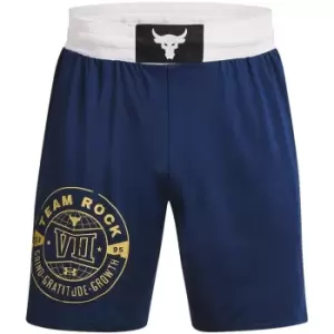 Image of Under Armour Project Rock Boxing Shorts - Blue