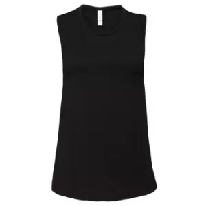 Image of Bella + Canvas Womens/Ladies Muscle Jersey Tank Top (XL) (Black)