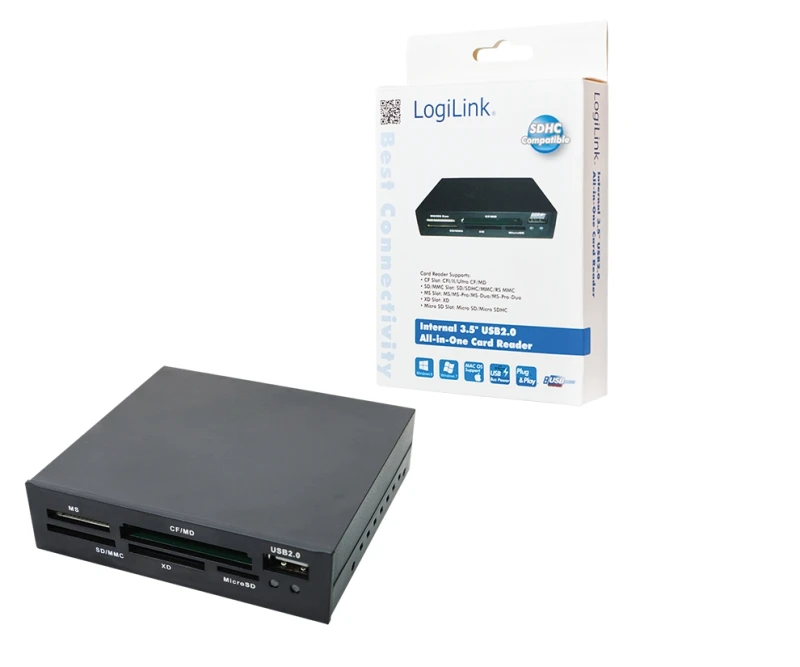 Image of LogiLink CR0012 card reader USB 2.0 Internal Black