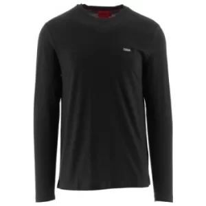 Image of HUGO Black Long Sleeved Derol 212 T-Shirt