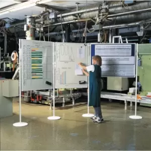 Image of Legaline Whiteboard 90X150CM Floor System