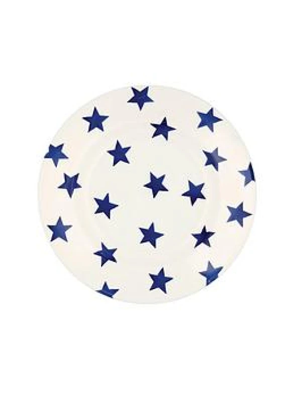 Image of Breakfast/salad Plate: 1 X 21.5Cm Emma Bridgewater Breakfast Plate Blue Star, Ceramic
