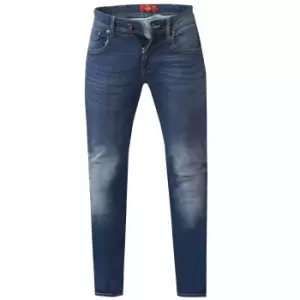 Image of Duke Mens Ambrose King Size Tapered Fit Stretch Jeans (62S) (Dark Blue)