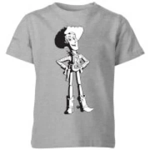 Image of Toy Story Sheriff Woody Kids T-Shirt - Grey - 5-6 Years