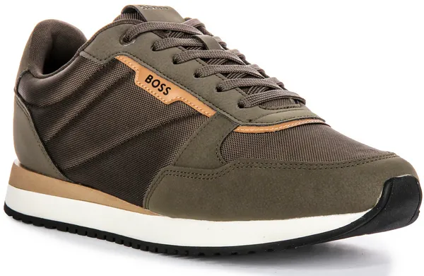 Image of Boss BOSS Kai Runner Trainer Dark Green Male 11 LP67602
