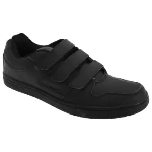 Image of Dek Mens Charing Cross Touch Fastening Trainers (7 UK) (Black)