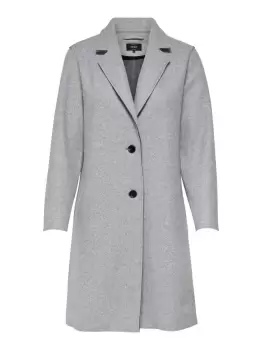Image of ONLY Solid Colored Coat Women Grey