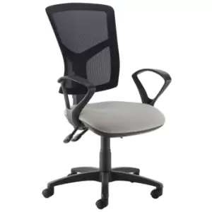 Image of Dams MTO Senza High Mesh Back Operator Chair with Fixed Arms - Tarot Purple