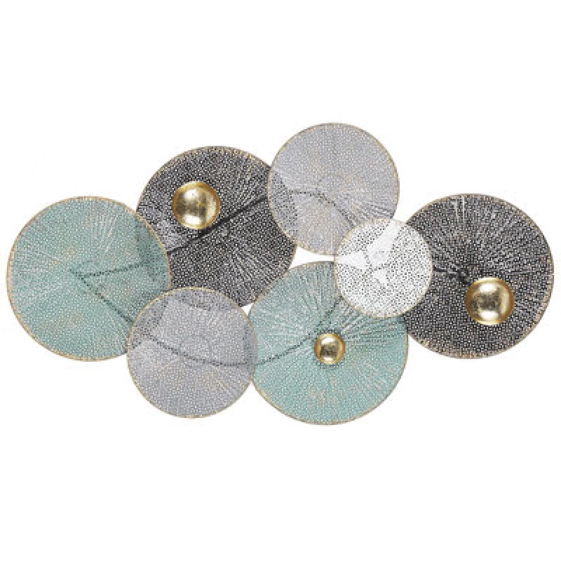 Image of Beliani Wall Decor Polonium Metal 49cm Multicolour