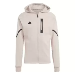Image of adidas GameDay Full Zip Hoodie Mens - Pink