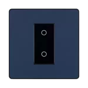 Image of BG Evolve Matt Blue 200W Single Touch Dimmer Switch 2-Way Master - PCDDBTDM1B