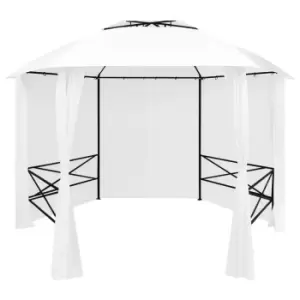 Image of Vidaxl Garden Marquee With Curtains 360X312X265cm White 180 G/M²