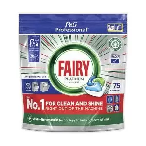 Image of Fairy Professional Platinum Dishwasher Capsules Regular Pack of 75