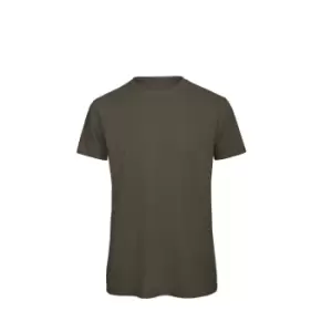 Image of B&C Mens Favourite Organic Cotton Crew T-Shirt (S) (Khaki)