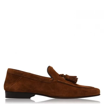 Image of Reiss Larch Slip On Tassel Loafer - Dark Tan