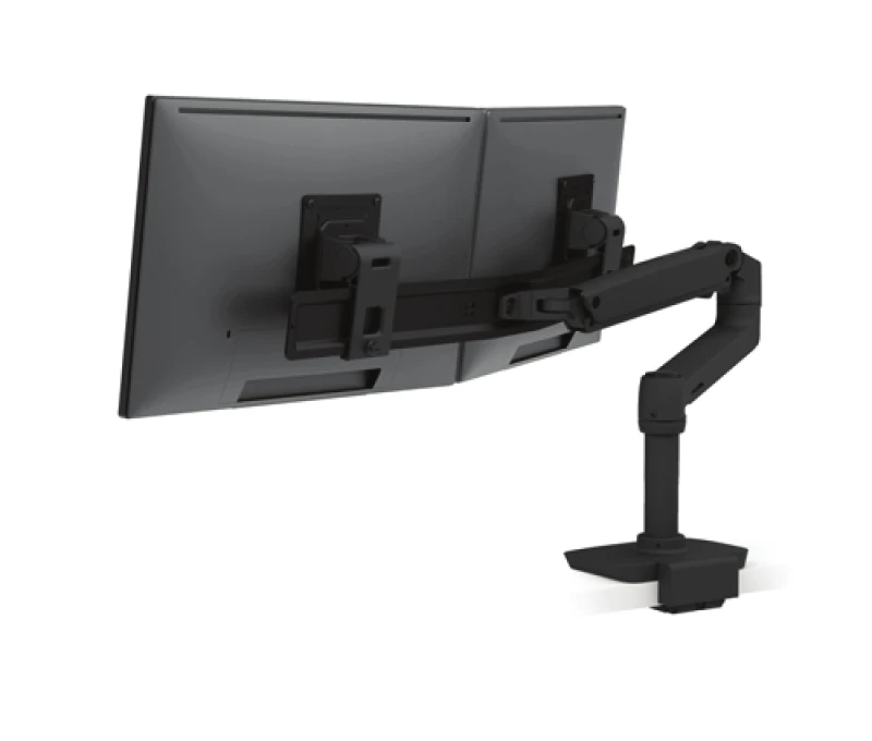 Image of Ergotron LX Series Dual Direct Arm. Low-Profile Top Mount C-Clamp