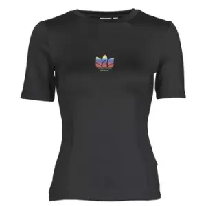 Image of adidas TEE womens T shirt in Black - Sizes UK 8,UK 12