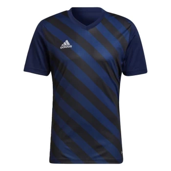 Image of adidas Entrada 22 Graphic Jersey Mens - Team Navy Blue 2 / Black