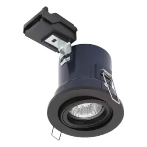 Image of Electralite Yate Tiltable Fire Rated Downlight IP20 Matt Black
