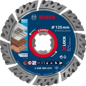 Image of Bosch Expert Multi Material X Lock Diamond Cutting Disc 125mm 2.4mm 22mm