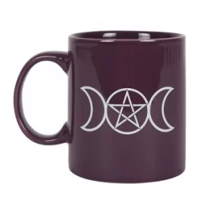 Image of Purple Triple Moon Ceramic Mug