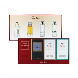 Image of Cartier Gift Set 4ml Declaration Eau de Toilette + 5ml LEnvol Eau de Parfum + 5ml Eau de Cartier Eau de Toilette + 5ml Eau de Cartier Concentree Eau D