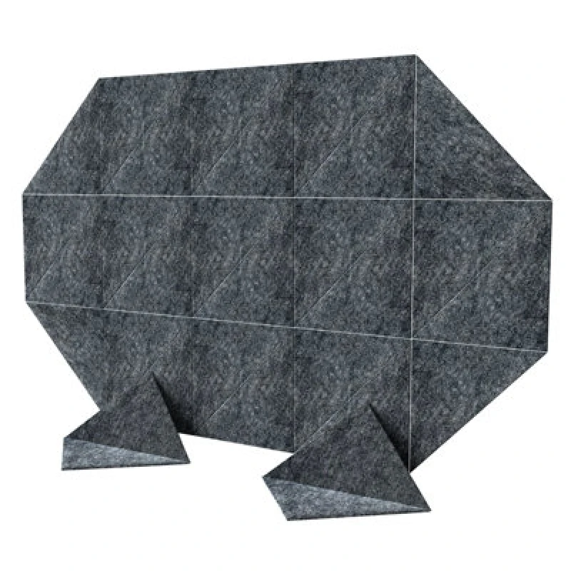 Image of Gr8 Home 24X Dark Grey Triangle Self Adhesive Acoustic Wall Panels Sound Proofing Pad Set