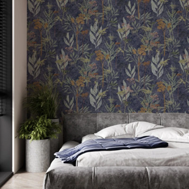 Image of SUPERFRESCO EASY SOLSTICE NAVY COPPER WALLPAPER, Blue 125062