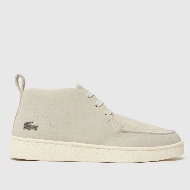 Image of Lacoste Baseshot Chukka Boots in Light Grey Light Grey UK 10 (EU 44½)