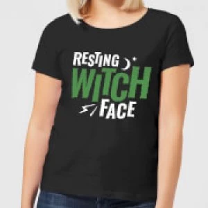 Image of Resting Witch Face Womens T-Shirt - Black - 5XL