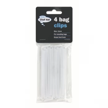 Image of Chef Aid Bag Clips 11cm 4 Pack