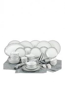 Image of Waterside 50 Piece Silver Sparkle Dinner Set