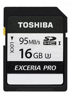 Image of Toshiba Exceria Pro N401 16GB SD Memory Card 95 MB/s 4K - THN-N401S0160E4