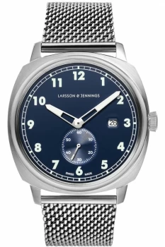 Image of Larsson & Jennings Meridian 38mm Watch ME38-CMSLV-HSA-Q-B-SN-O